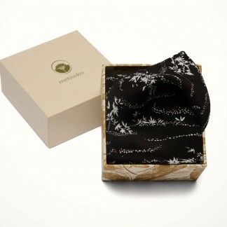 Khăn lụa vuông pocket square -NIGHT CANOPY 45*45cm